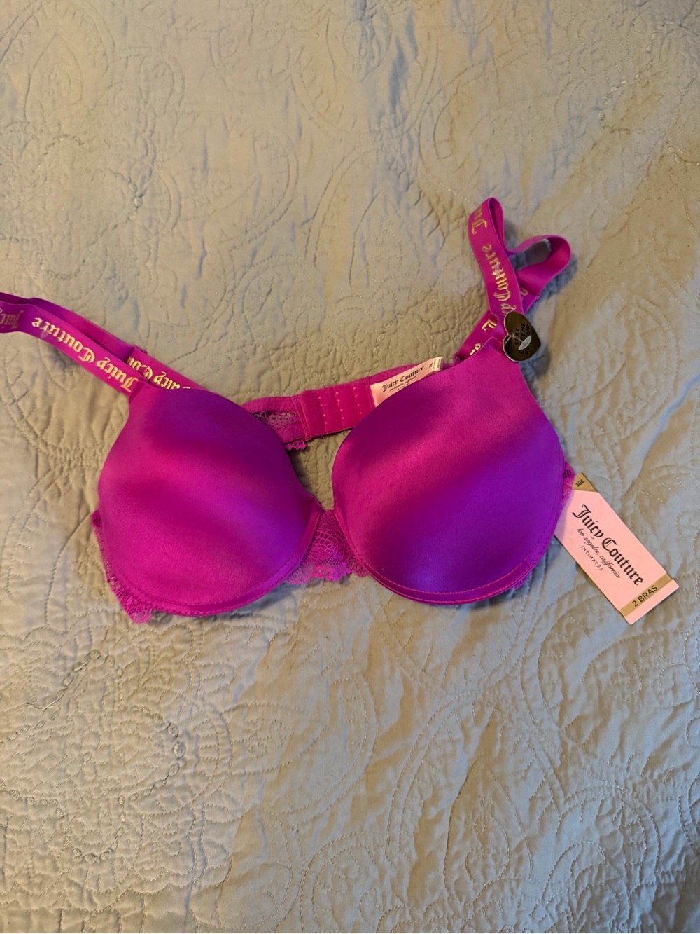 Juicy Couture Women's Fuchsia Push-Up Bra- NWT